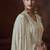 latest white chinon Pakistani salwar suit for women wedding wear