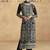 pakistani suit for women black color chinon fabric-Full Stitched free size