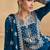 pakistani suit for women blue color chinon fabric-Full Stitched free size