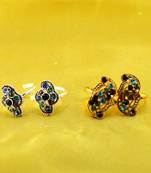 Gold And Silver Platted Toe Ring