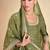 beautiful green jacquard anarkali suit for women festival wear