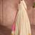 pure white viscous silk wedding wear anarkali suit