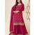 designer jacquard magenta palazzo suit for women ethnic wear