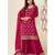  jacquard magenta palazzo suit for women ethnic wear