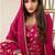 designer jacquard magenta palazzo suit for women ethnic wear