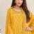 designer jacquard yellow palazzo suit for women ethnic wear