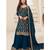 designer jacquard blue palazzo suit for women ethnic wear