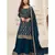  jacquard blue palazzo suit for women ethnic wear