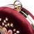 Maroon floral embroidered clutch