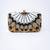 Black embroidered clutch
