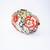 Multicolor floral embroidered clutch