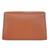 Tan customised 'c' leather clutch