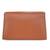 Tan customised 'd' leather clutch