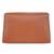 Tan customised 'h' leather clutch