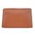 Tan customised 'k' leather clutch