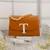 Tan customised 't' leather clutch