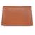 Tan customised 'w' leather clutch