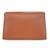 Tan customised 'x' leather clutch