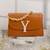 Tan customised 'y' leather clutch