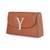 Tan customised 'y' leather clutch