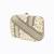 White beads embroidered clutch