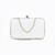 White beads embroidered clutch