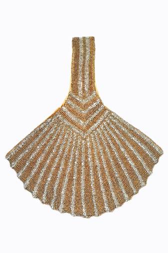 Gold embroidered potli bag