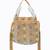 Dark Beige  floral embroidered potli bag