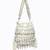 White pearl embroidered potli bag
