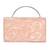 Baby pink Stone clutch