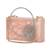 Baby pink Stone clutch