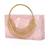 Baby pink Stone clutch