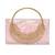 Baby pink Stone clutch