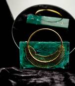 Dark green Stone clutch