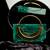 Dark green Stone clutch