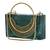 Dark green Stone clutch
