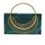 Dark green Stone clutch