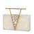 Beige Stone clutch