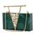 Dark green Stone clutch