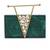 Dark green Stone clutch