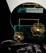 Dark green Stone clutch
