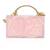 Baby pink Stone clutch