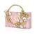 Baby pink Stone clutch
