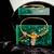 Dark green stone clutch