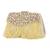 Gold stone embroidered clutch