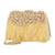 Gold stone embroidered clutch