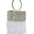 White beads embroidered clutch