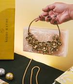 Beige Stone clutch