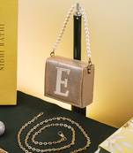 Gold customised 'e' synthetic clutch