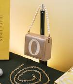 Gold customised 'o' synthetic clutch